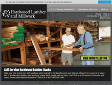 Tablet Screenshot of hardwoodlumberandmillwork.com